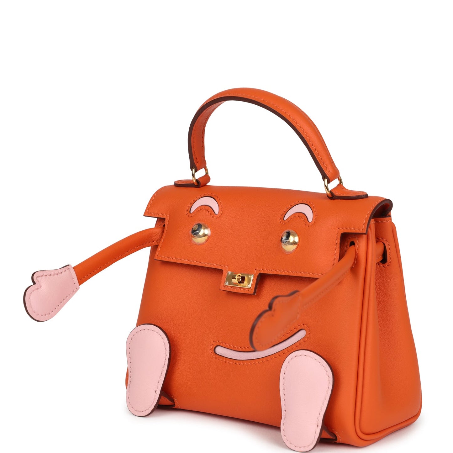 "Quelle Idolle" Kelly Doll Orange and Rose Sakura Swift Gold Hardware