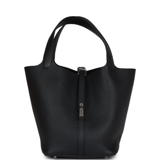 Picotin Lock 22 Black Clemence Palladium Hardware