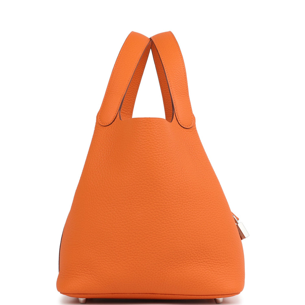 Picotin Lock 22 Orange Clemence Palladium Hardware