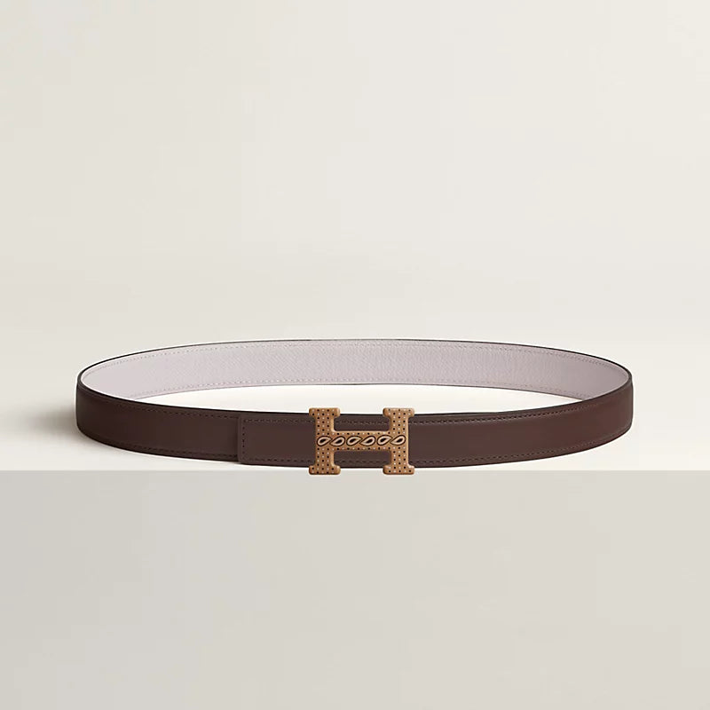 H Email Bandana belt buckle & Bandana leather strap 24 mm