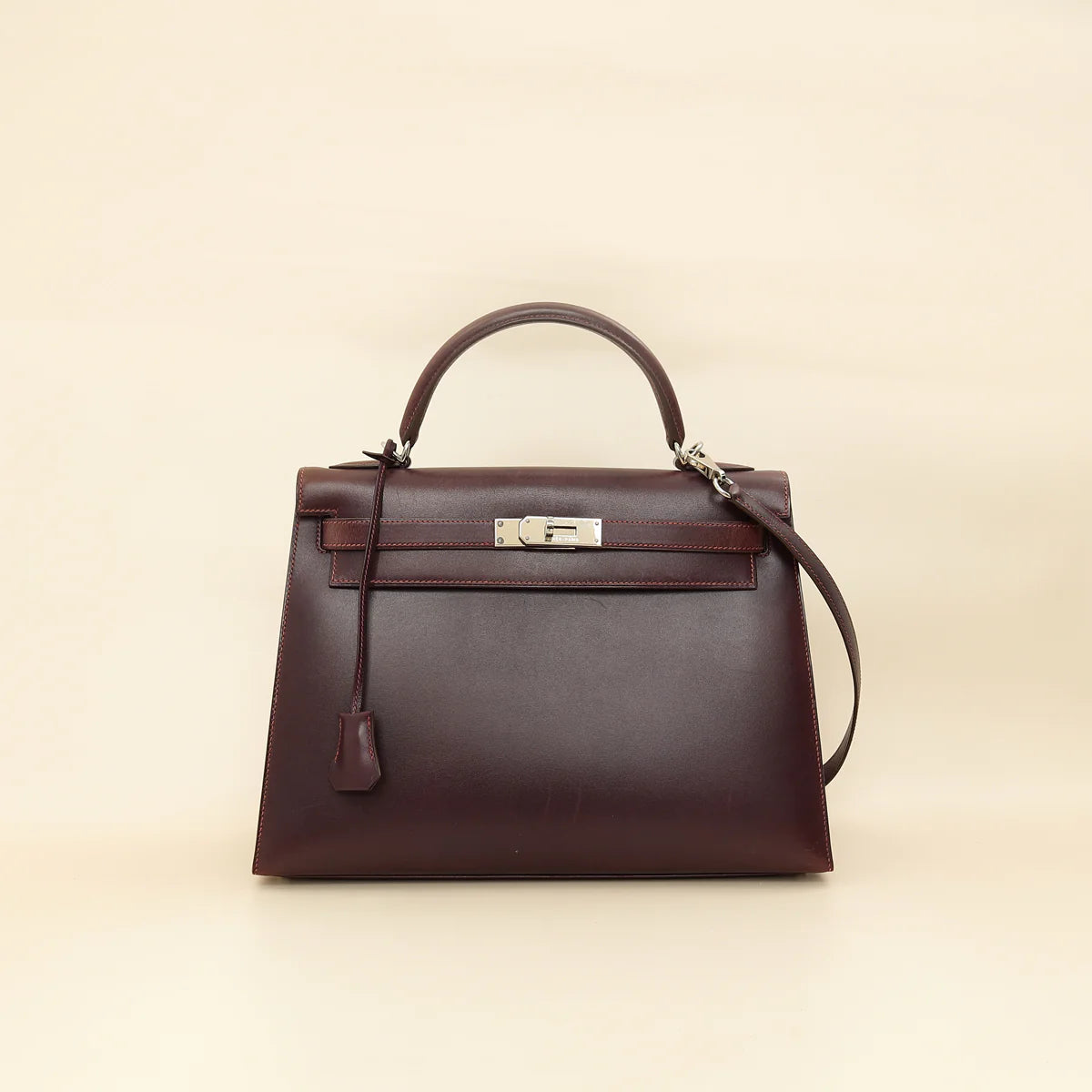 Hermes Raisin Sellier Kelly 32 Bag