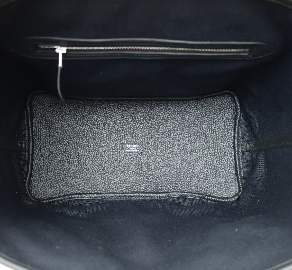 Hermes Noir Pursangle Tote Military