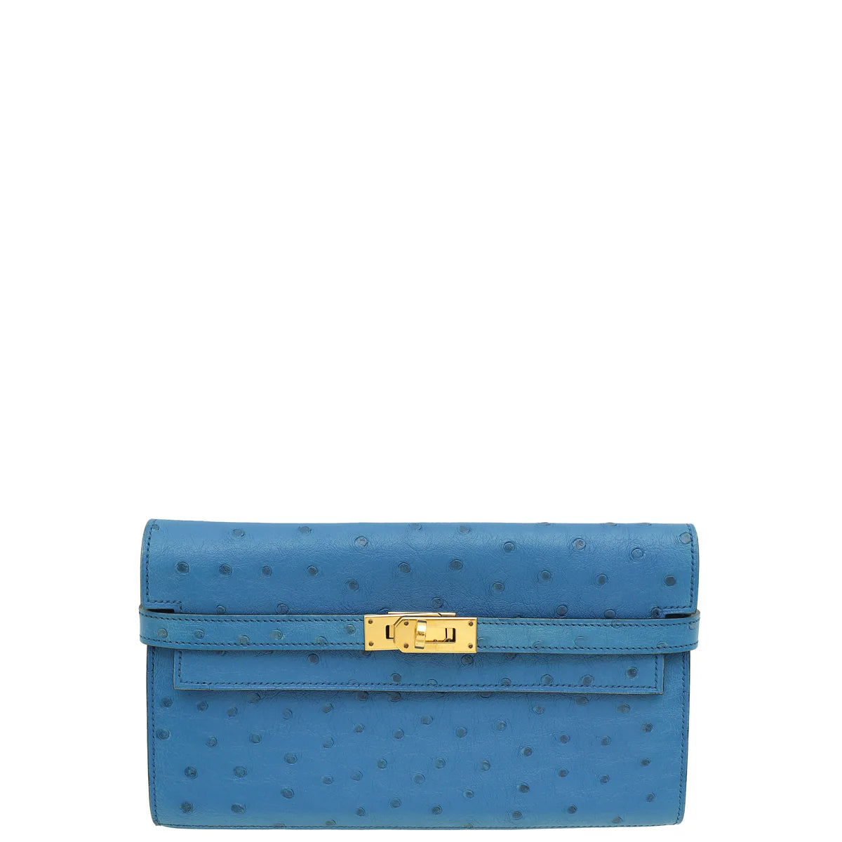 Hermes Parchemin Ostrich Kelly Wallet