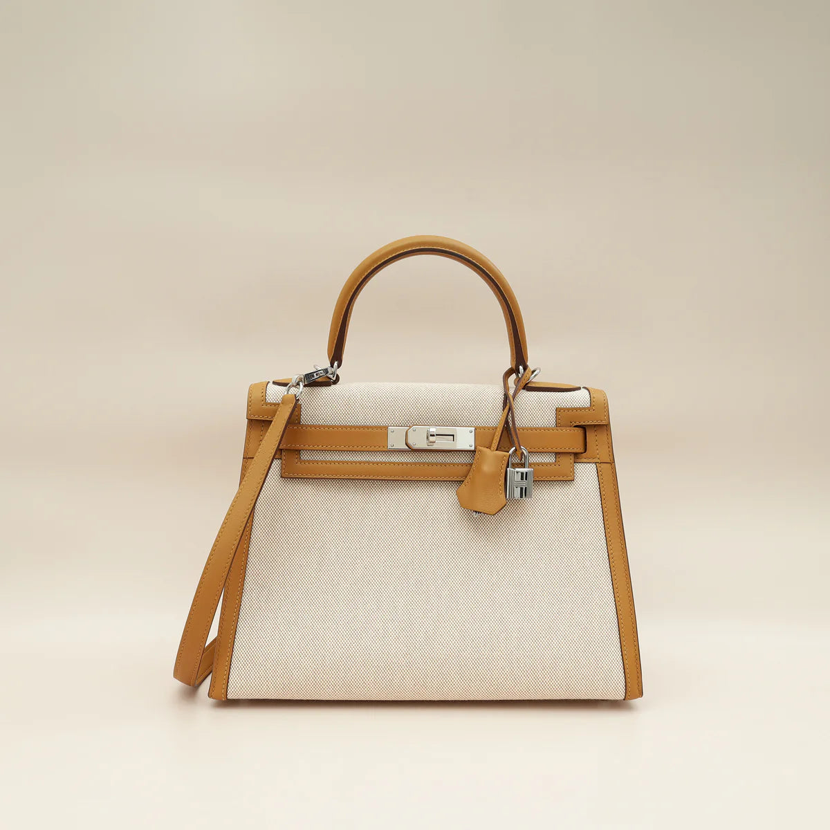 Hermes Bicolor Toile H Swift Kelly Sellier 28