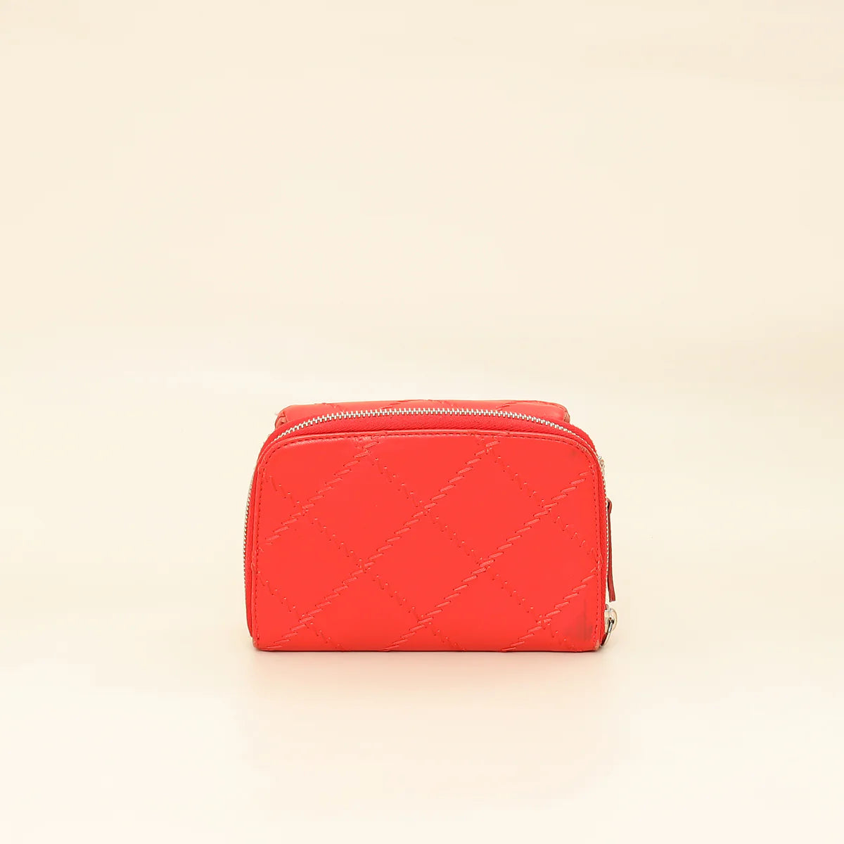 Chanel Red Ultimate Stitch Mini Flap Wallet on Chain