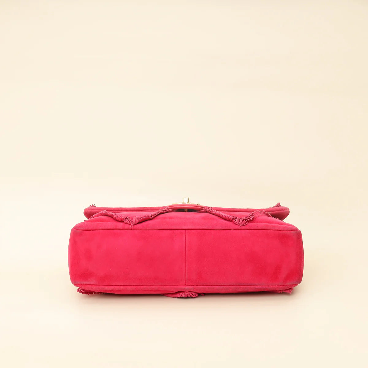 Chanel Fuchsia Diamond Fringe Flap