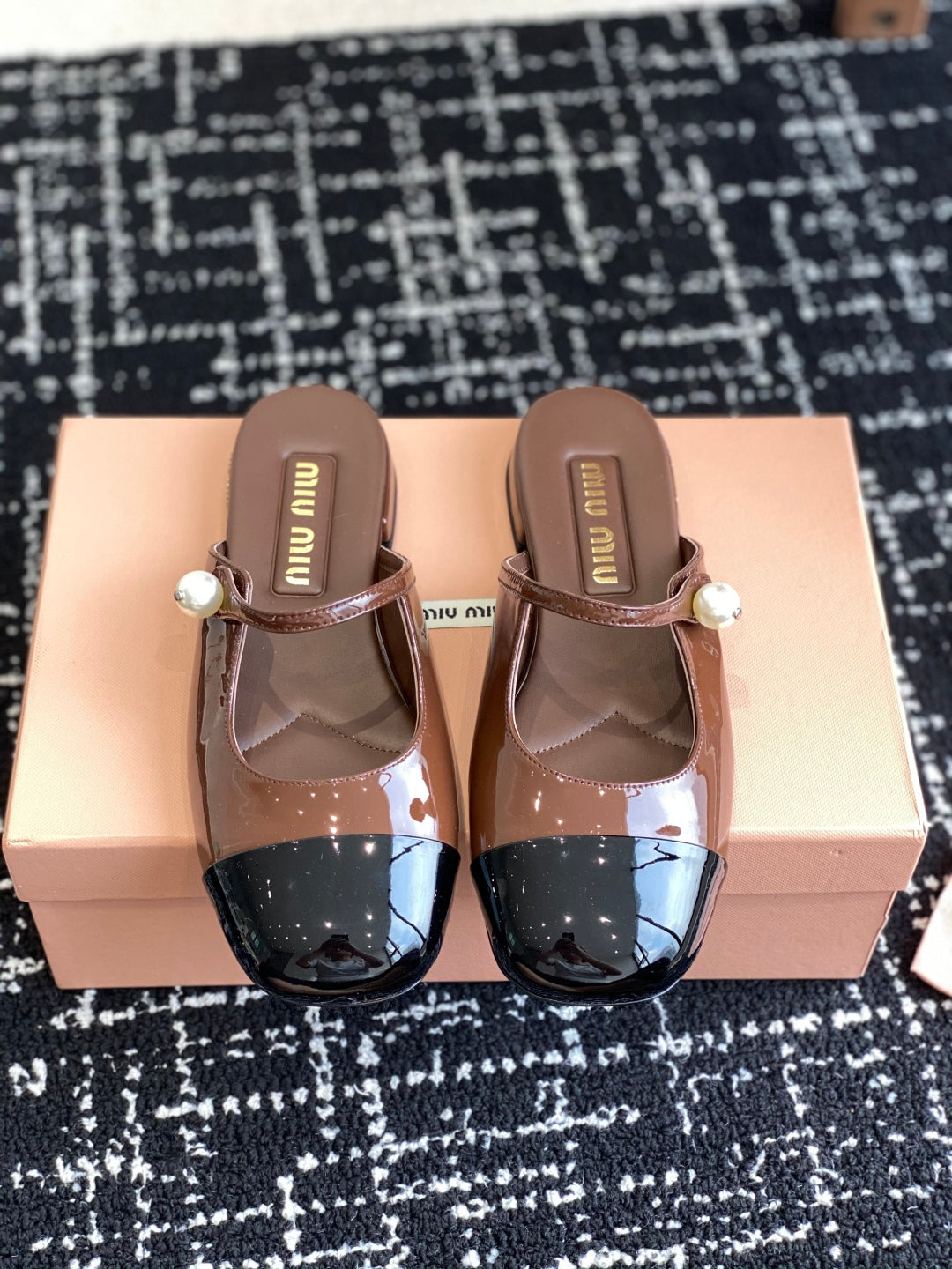 Brown and black Sandal