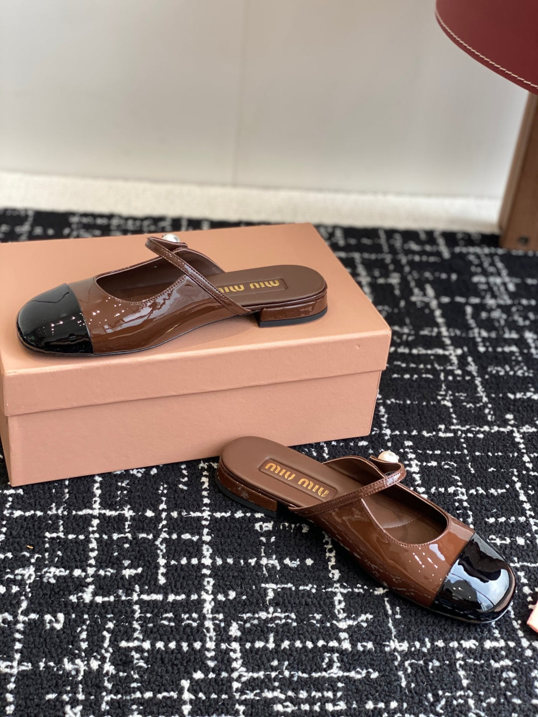 Brown and black Sandal