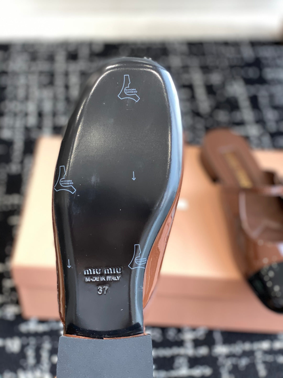 Brown and black Sandal