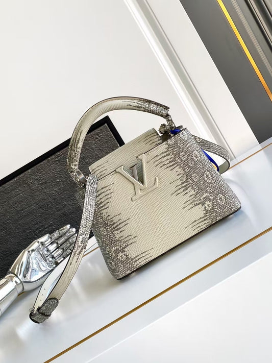 Exotic Capucines Top Handle Bag