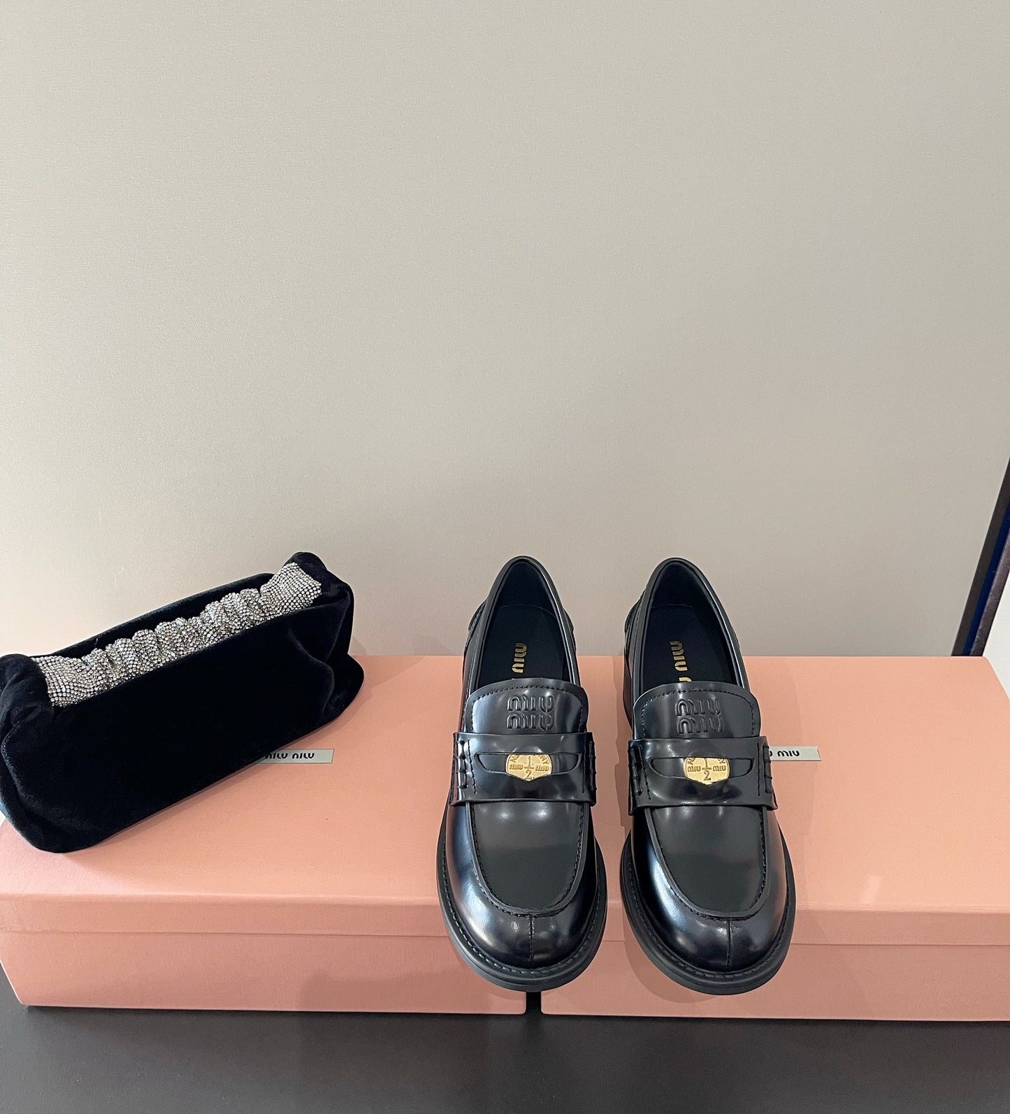 Black Heel Loafers