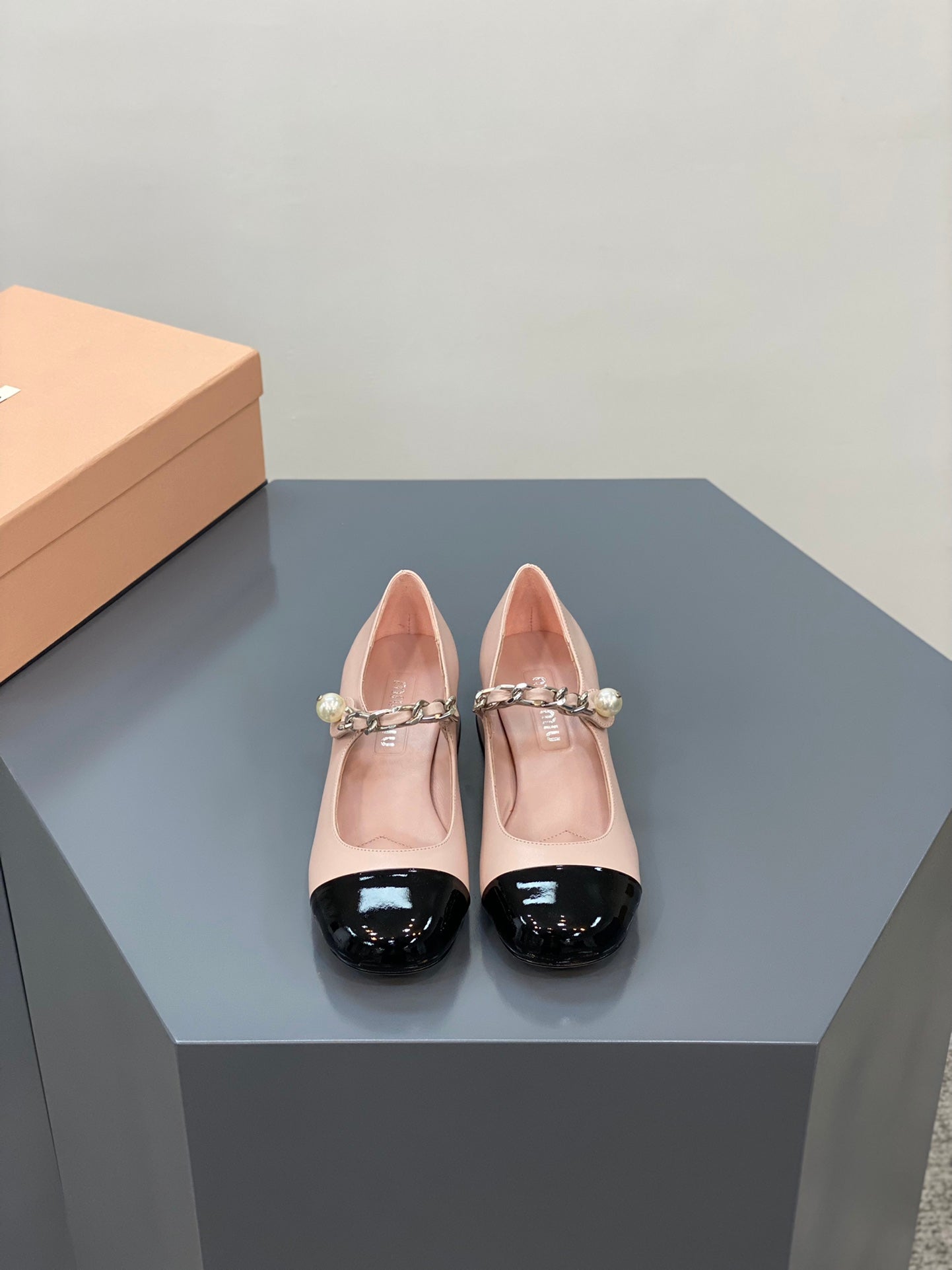 Pink and Black Heels