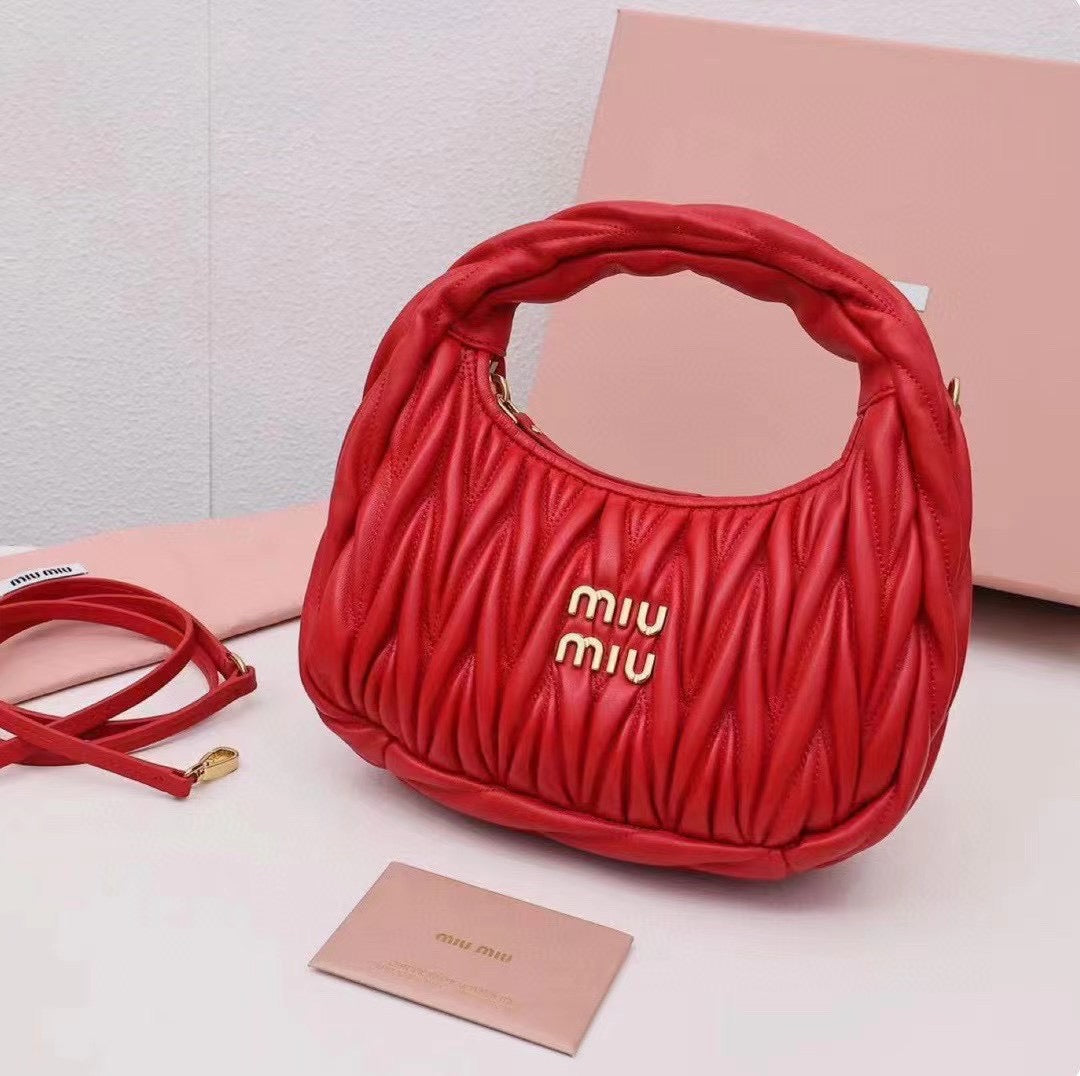 Textured Soft-Handle Shoulder Bag