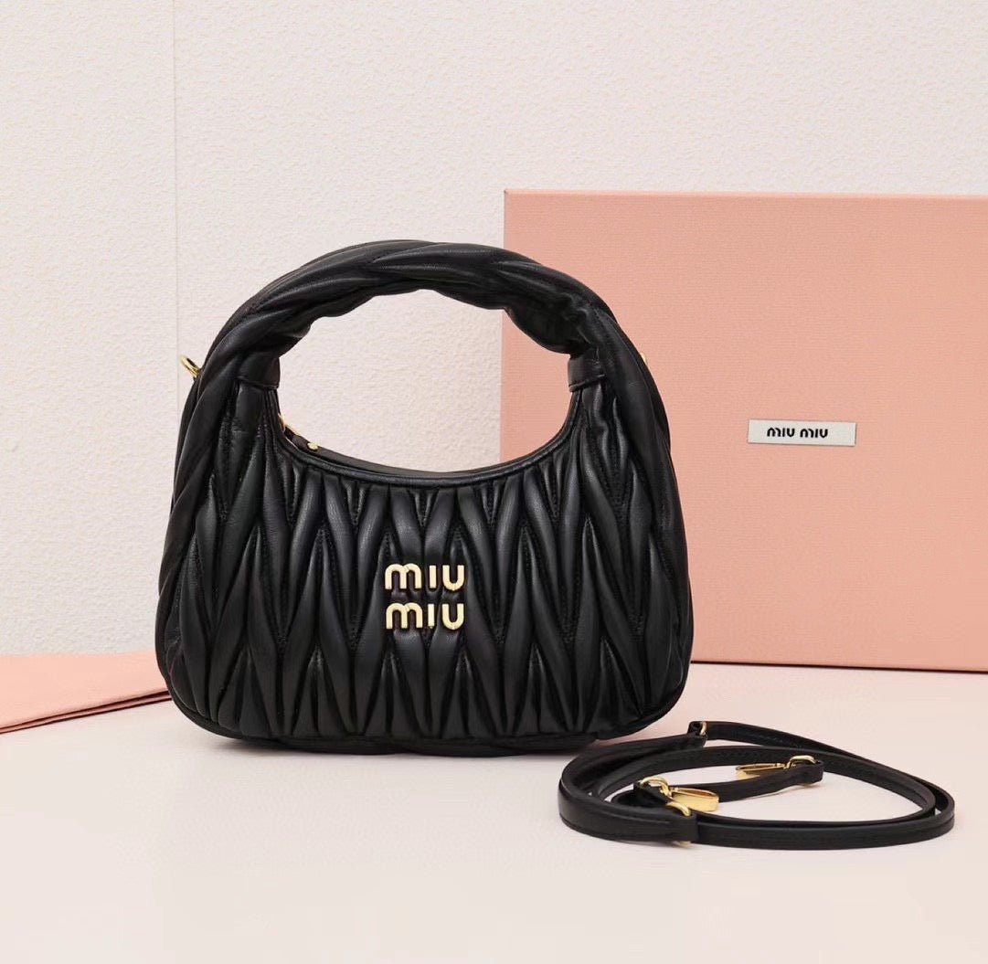 Textured Soft-Handle Shoulder Bag