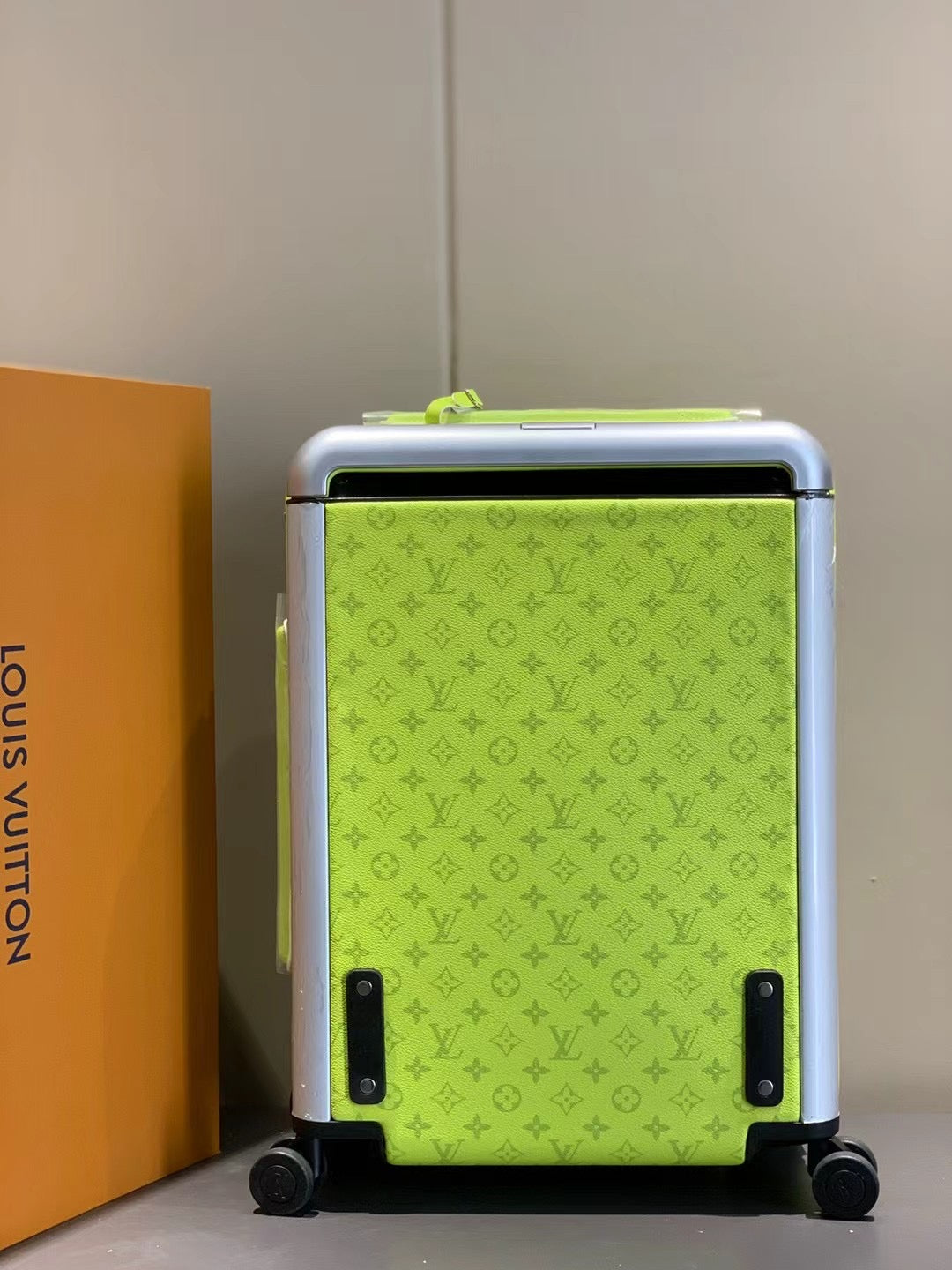 Vibrant Green Travel Trolley