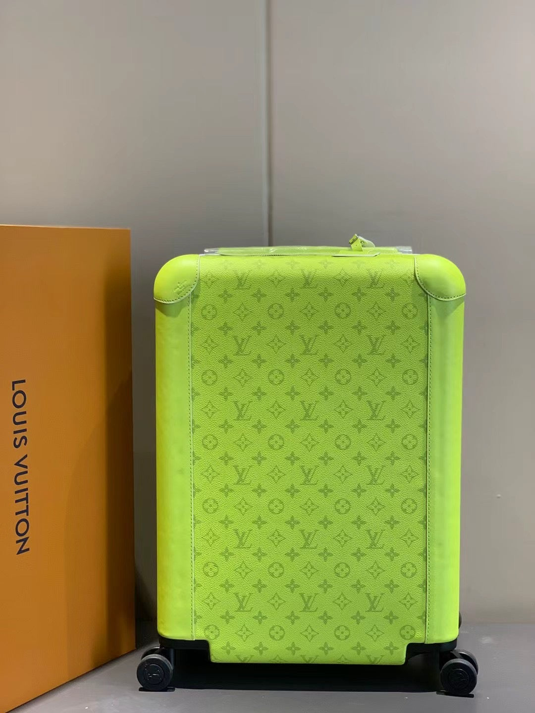 Vibrant Green Travel Trolley