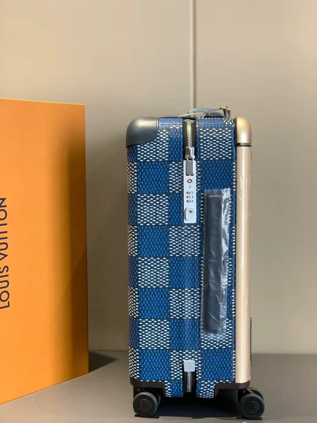 Blue Damier Travel Trolley