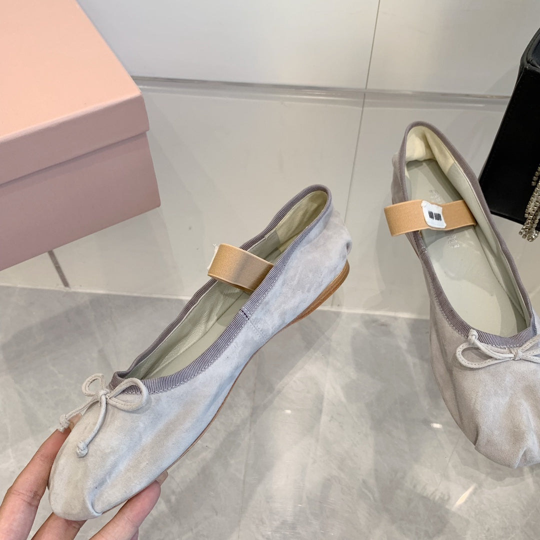 Grey Ballerina Velvet
