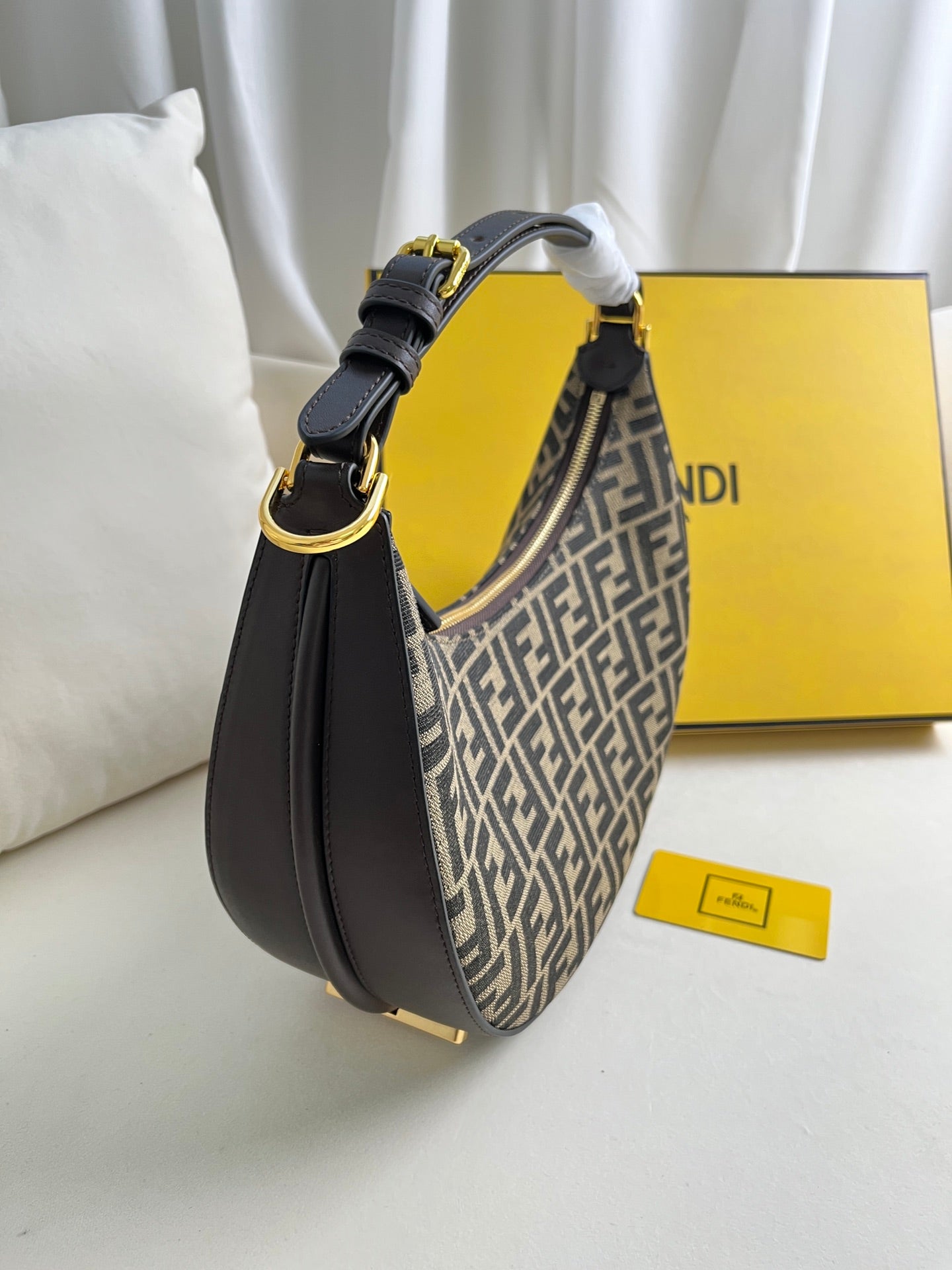 Monogram Crescent Bag