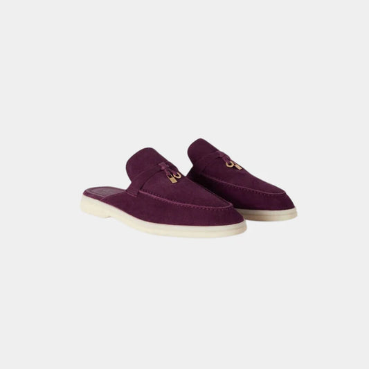 Burgundy Babouche Charms Walk Loafers