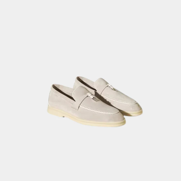 Light Beige - Hinoki Wood Loafers Velvet