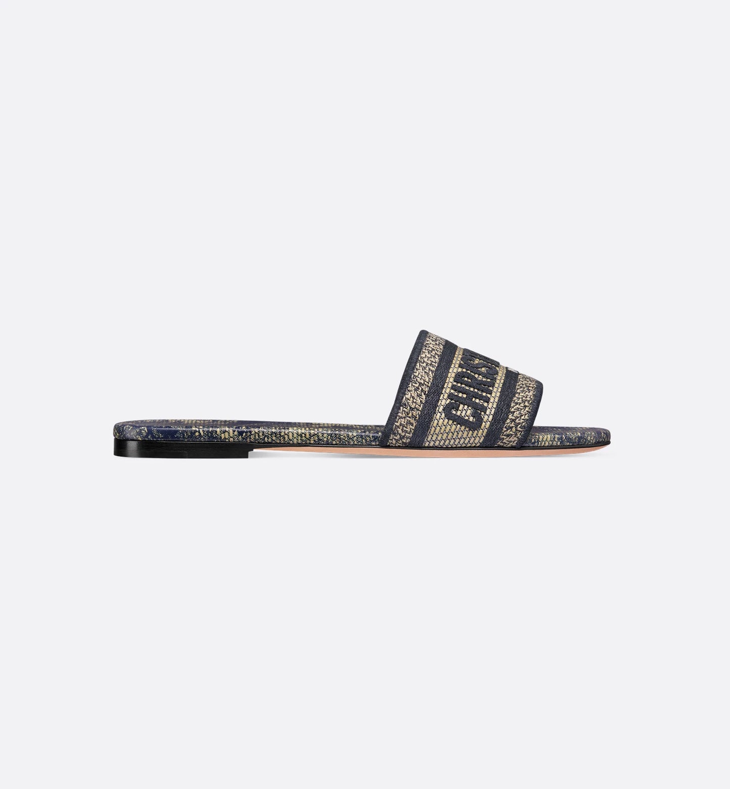Denim Blue Dioriviera Dway Slide