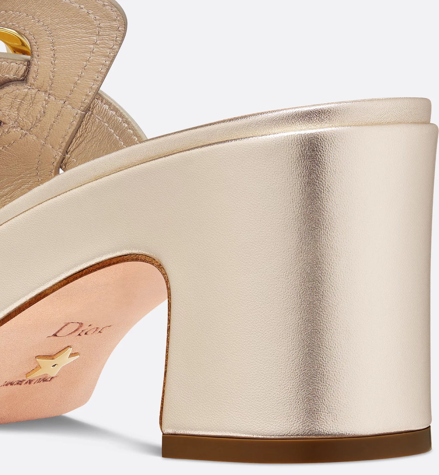 Dior Or 30 Montaigne Platform Slide