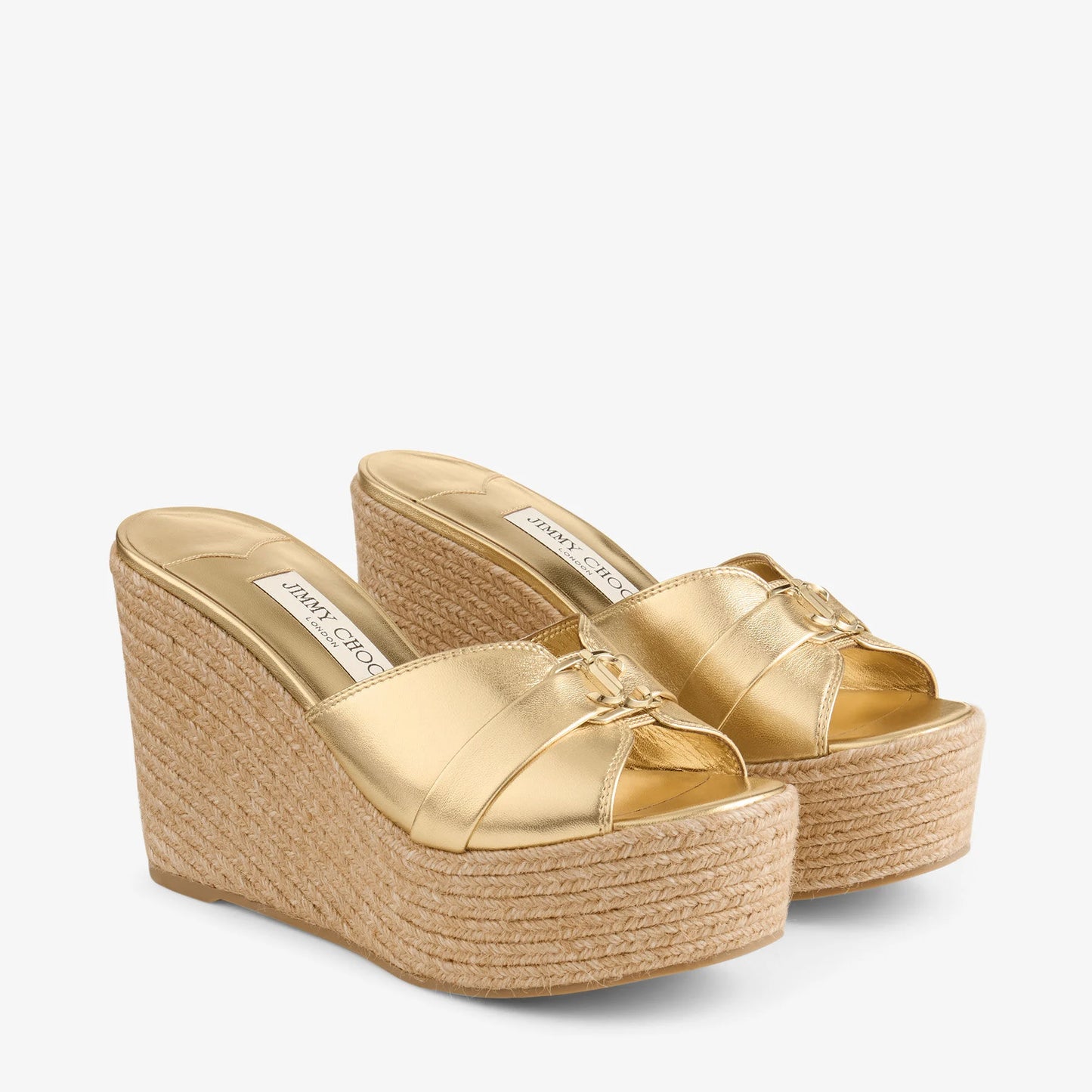 JIMMY CHOO Leda 100 wedge sandals