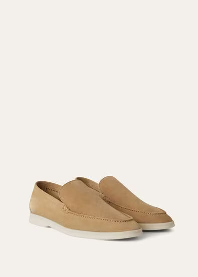 Classic Beige - Gull Gray LORO PIANA Summer Walk Loafer