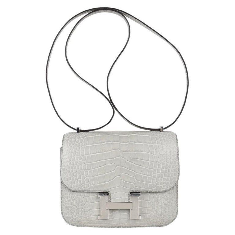 Constance 18 Matte Alligator Palladium