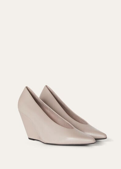 Viola High Wedge Pump Calfskin