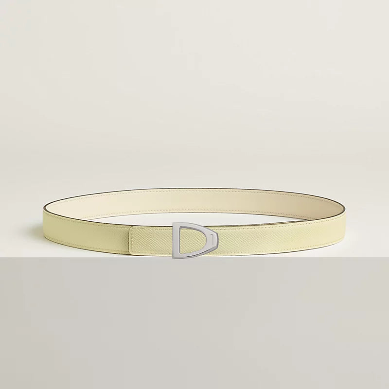 Cavaliere Belt Buckle & Reversible Leather Strap 24 MM