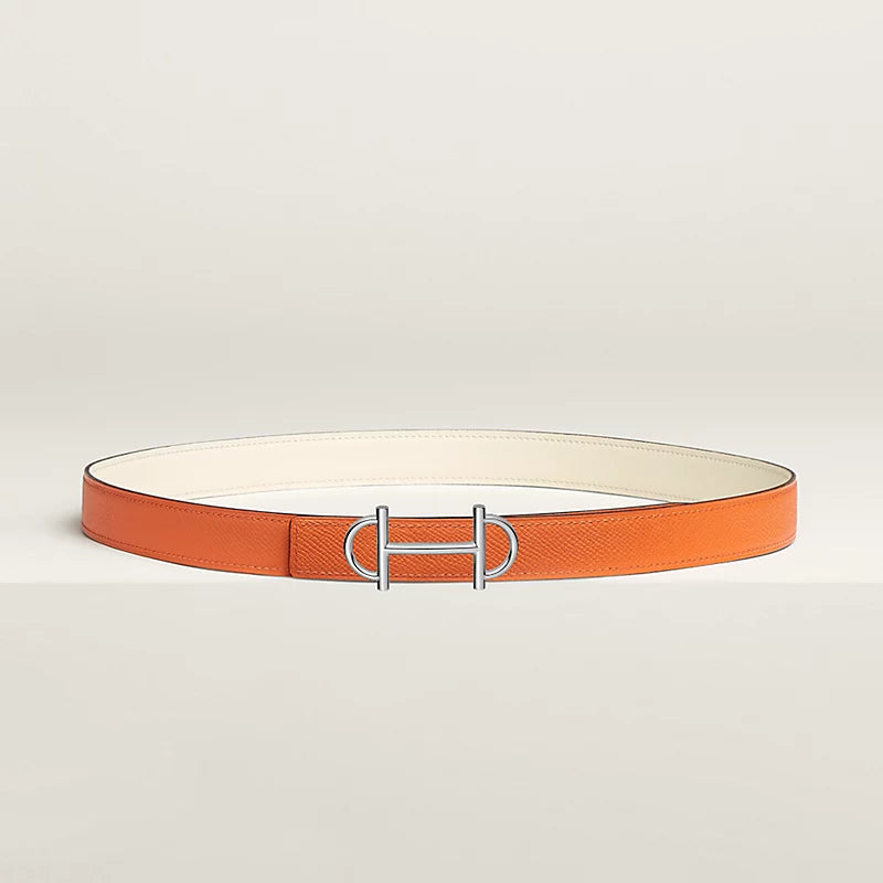 Gamma Belt Buckle & Reversible Leather Strap 24 MM