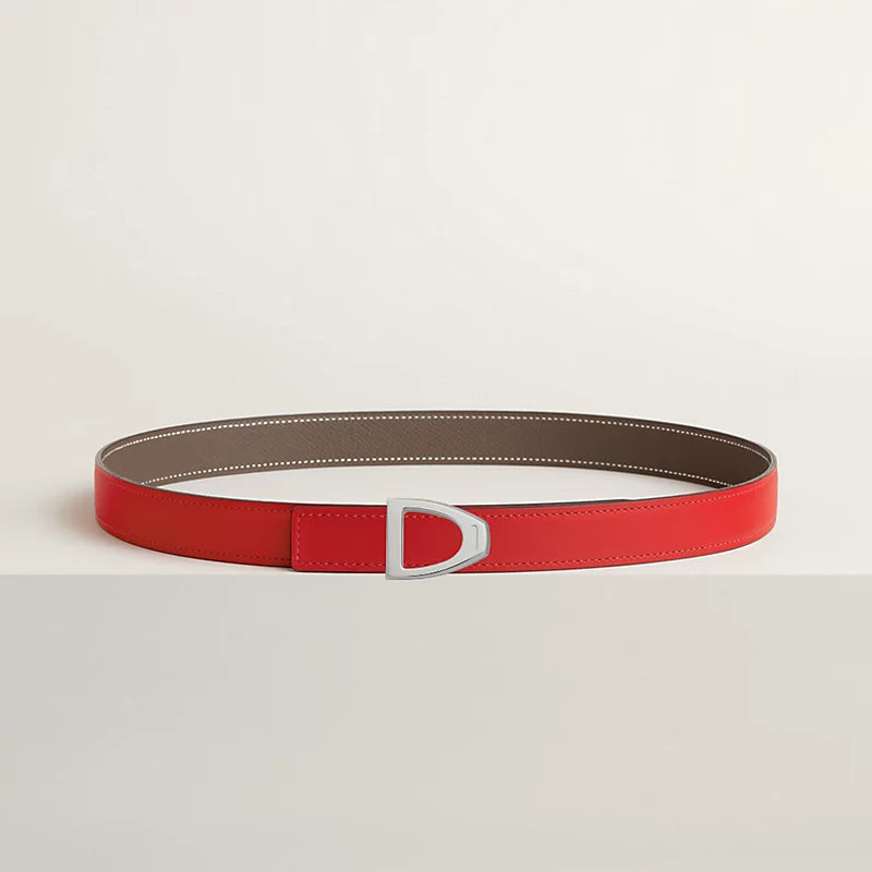 Cavaliere Belt Buckle & Reversible Leather Strap 24 MM