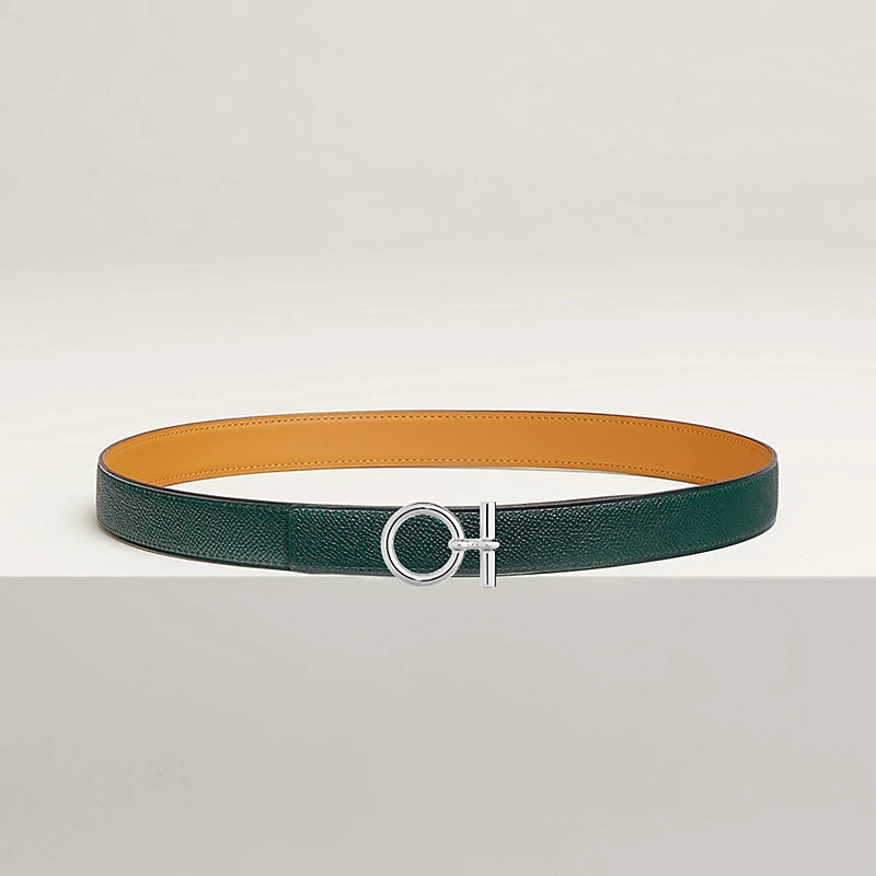 Flot belt Buckle & Hermès Sur Mer Reversible Leather Strap 24 MM