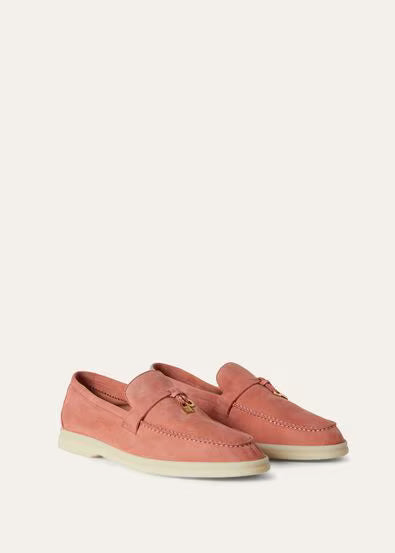 Tango Red - Lilac Wagasa Summer Charms Walk Loafer Suede