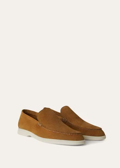 Classic Beige - Gull Gray LORO PIANA Summer Walk Loafer