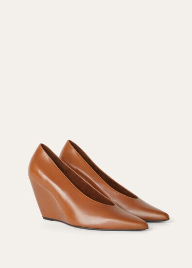 Viola High Wedge Pump Calfskin
