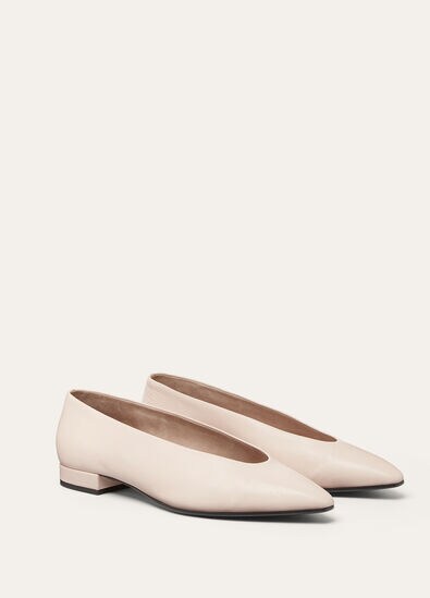 Black - Fireplace Rebecca Ballet Flat Calfskin