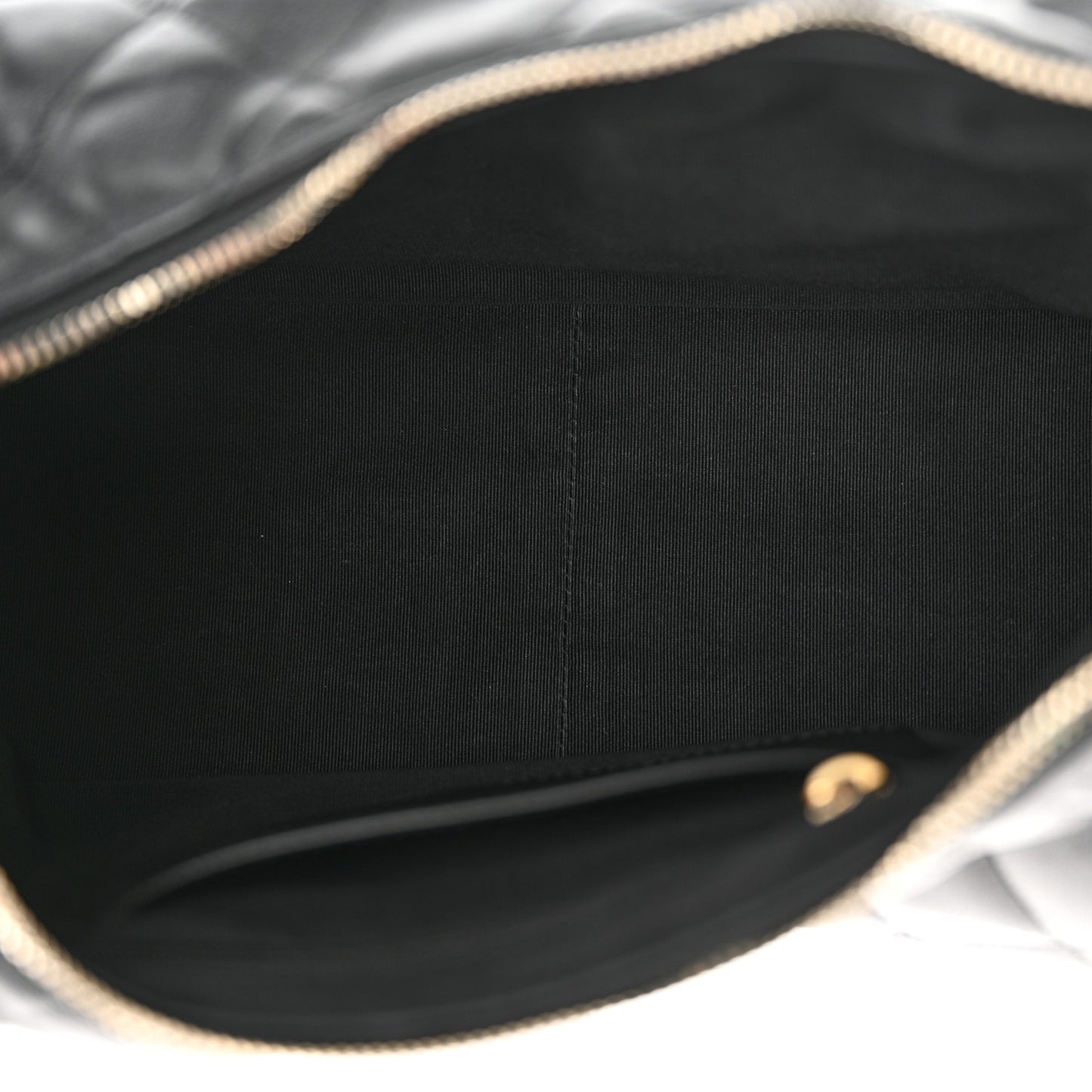 Chanel Shiny Lambskin Quilted Trendy Pockets Hobo Black