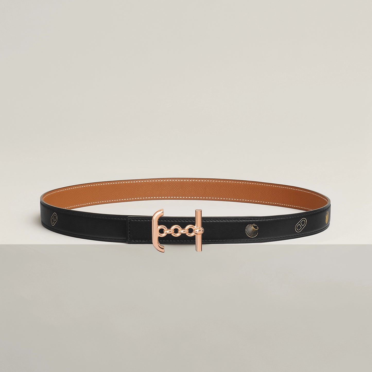 ANCRE MARIN BELT BUCKLE & REVERSIBLE LEATHER STRAP 24 MM