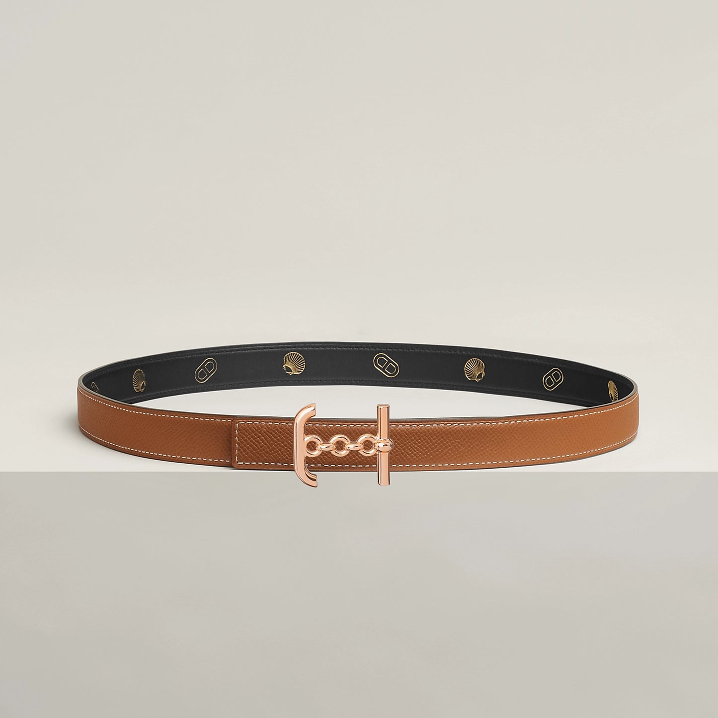 ANCRE MARIN BELT BUCKLE & REVERSIBLE LEATHER STRAP 24 MM