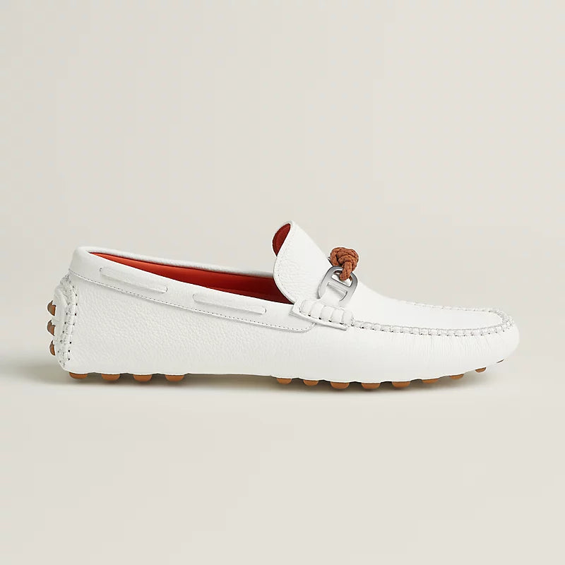 Blanc - Gris Orage Alessandro Loafer