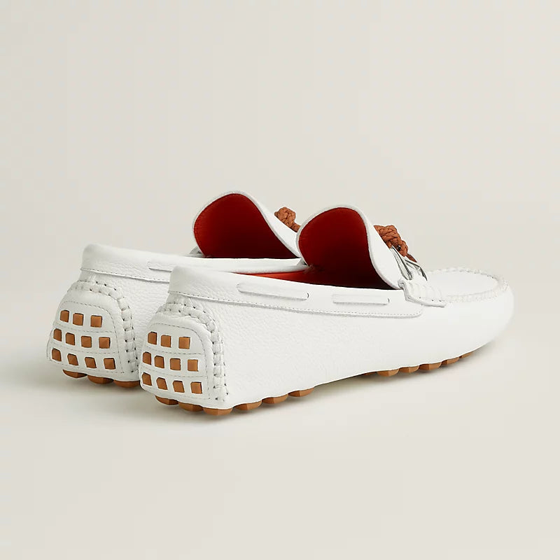 Blanc - Gris Orage Alessandro Loafer