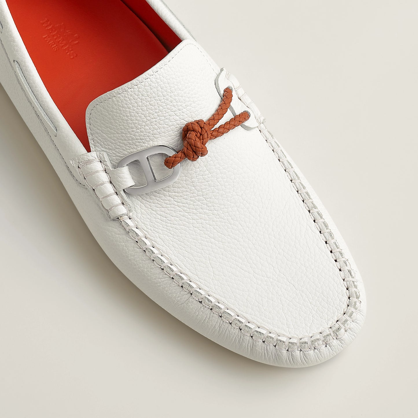 Blanc - Gris Orage Alessandro Loafer