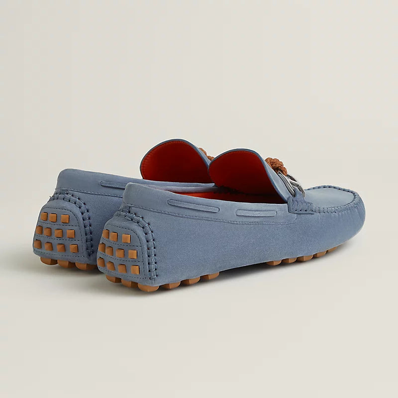 Blanc - Gris Orage Alessandro Loafer