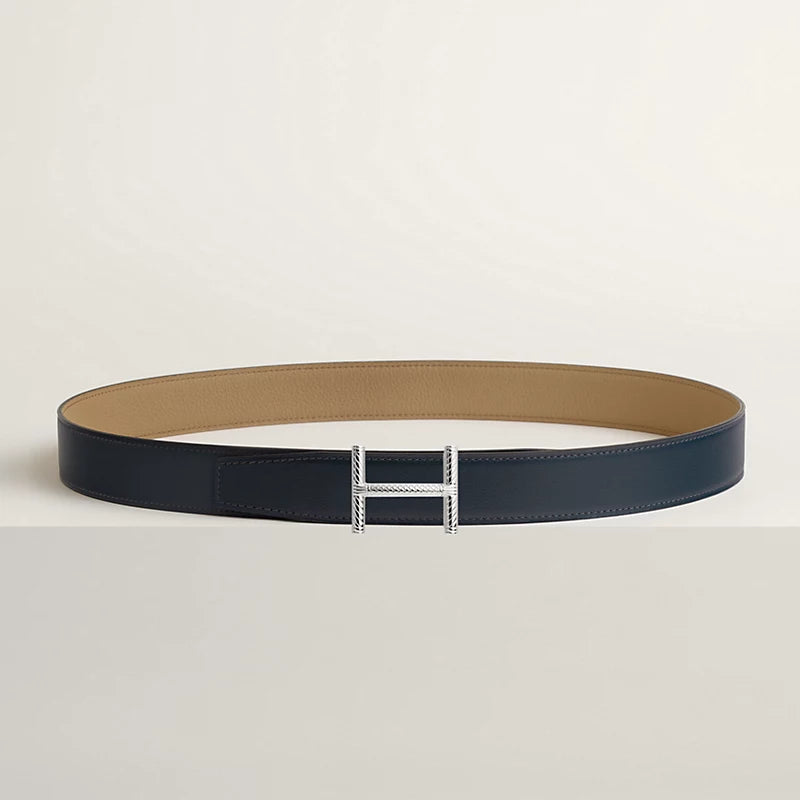 Hisseo Belt Buckle & Reversible Leather Strap 32 MM