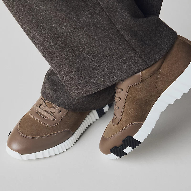 Étoupe - Blanc1 Bouncing Sneaker