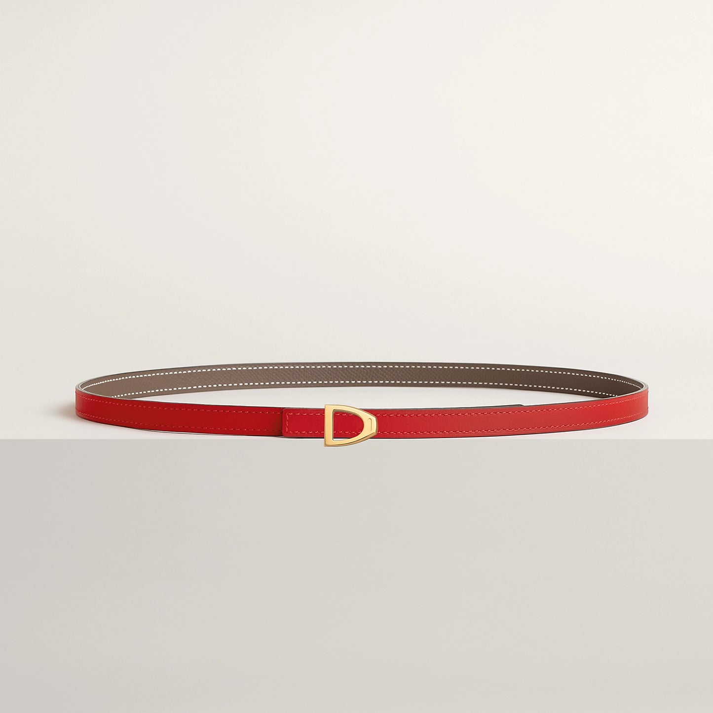 Cavaliere Belt Buckle & Reversible Leather Strap 13 MM