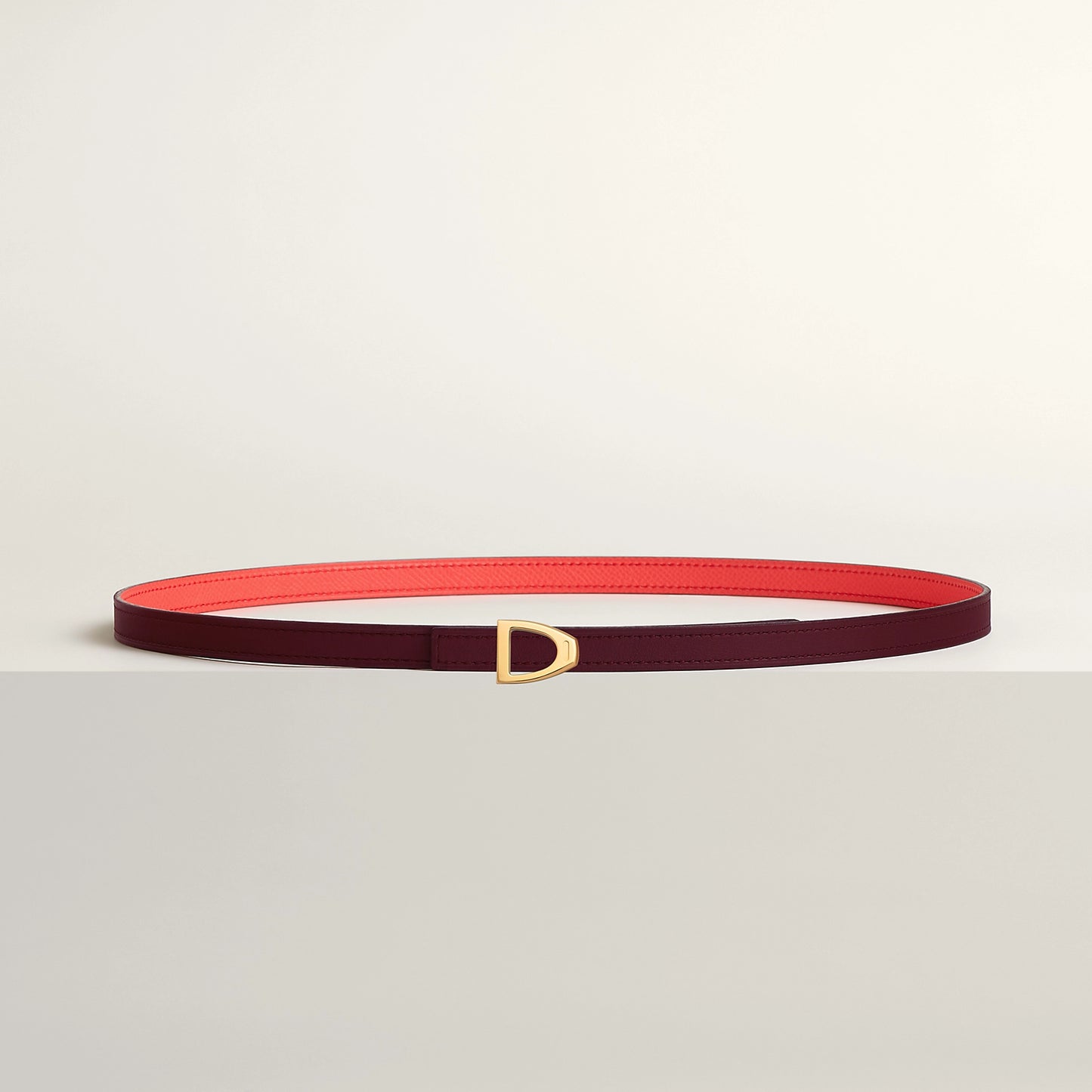 Cavaliere Belt Buckle & Reversible Leather Strap 13 MM